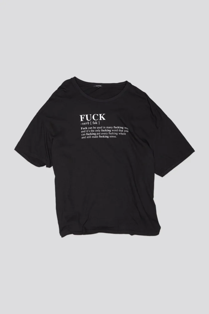 R13 Fuck Definition Shirt Black (1)