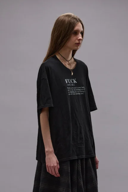 R13 Fuck Definition Shirt Black (5)