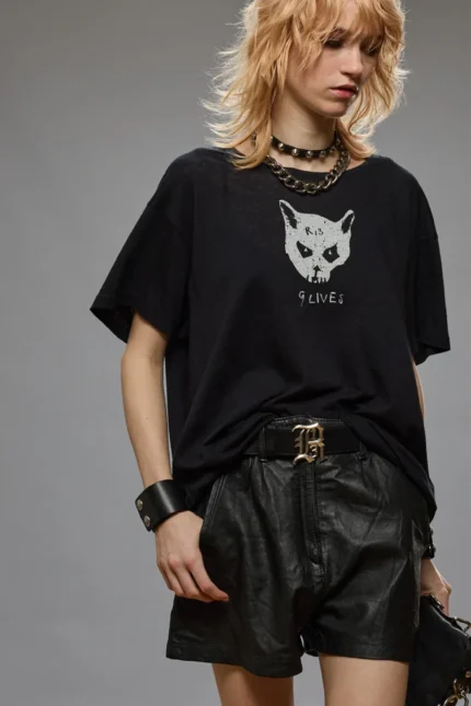 R13 Nine Lives Boy Shirt Black (2)