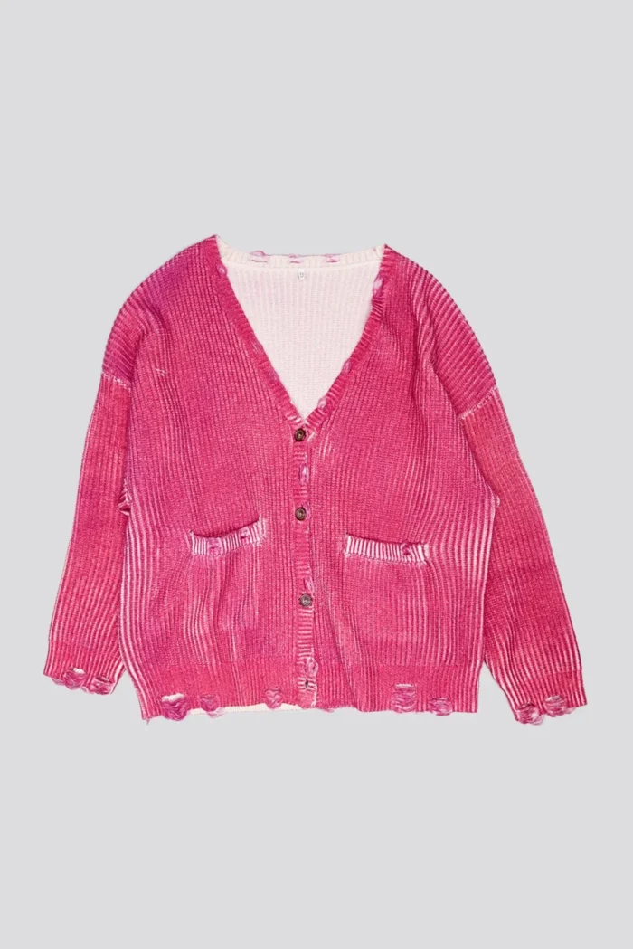 R13 Oversized Cardigan Raspberry Print (1)