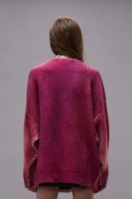 R13 Oversized Cardigan Raspberry Print (2)