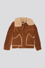 R13 Oversized Collar Coat Brown Corduroy (1)