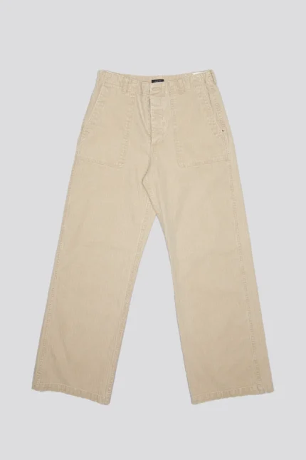 R13 Wide Leg Utility Pants Beige (1)