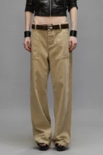 R13 Wide Leg Utility Pants Beige (3)