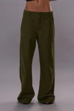 R13 Wide Leg Utility Pants Olive (3)